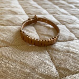 Michael Kors rose gold leather bracelet